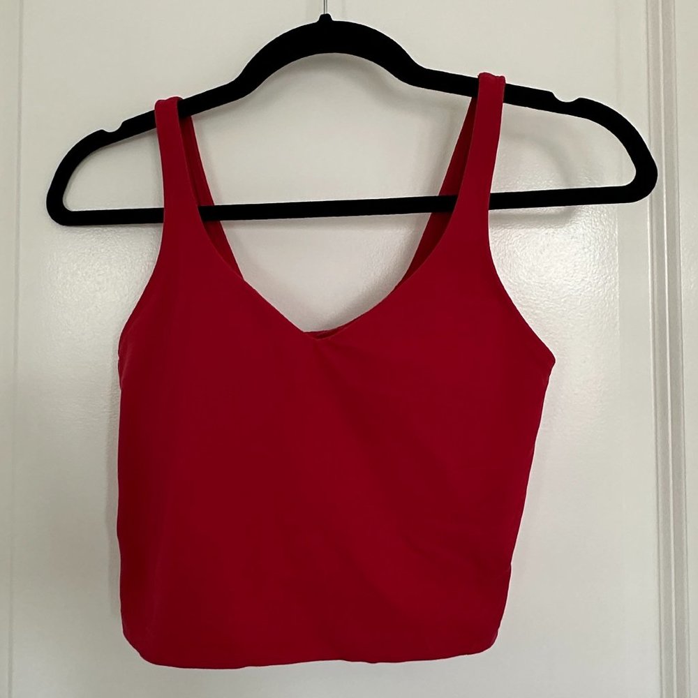 Red Lululemon Align Tank